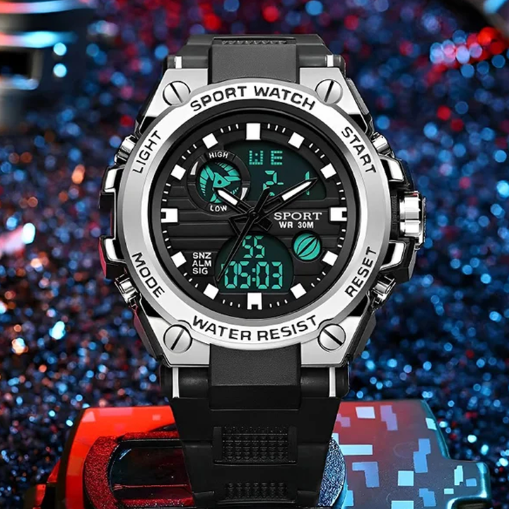BowLift | Men's Double Display Waterproof Luminous Watch
