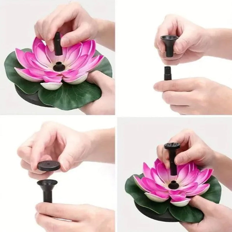 BowLift | Lotus Shaped Solar Fountain Pond Decorative