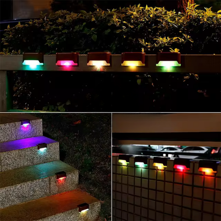 BowLift | Self-Adhesive Solar Outdoor Lights – Waterproof Wall-Mounted LED Step Lamps for Gardens, Patios & Pathways