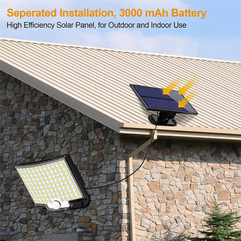 BowLift | 106 LED Outdoor Solar Security Light with Motion Sensor – Waterproof Wall Light for Garden, Driveway & Patio