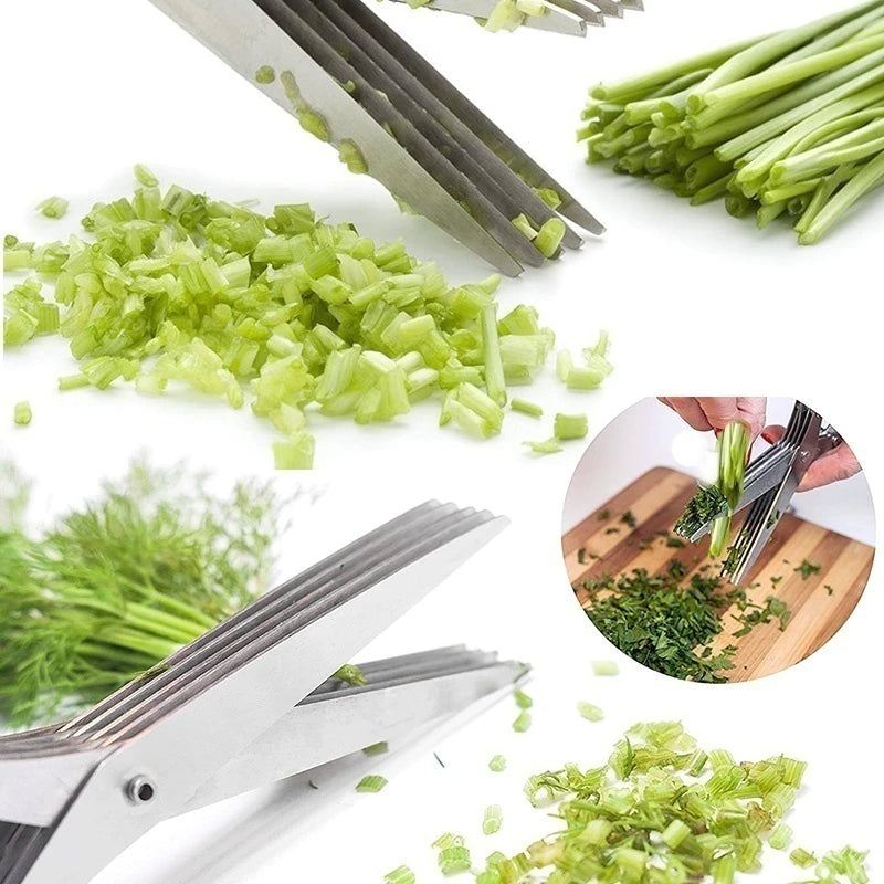 BowLift | 5 Layers Stainless Steel Multifunctional Kitchen Scissors