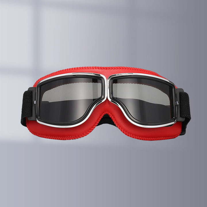 BowLift | RoadRider | Vintage Motorcycle Goggles with Interchangeable Lenses and Comfort Padding
