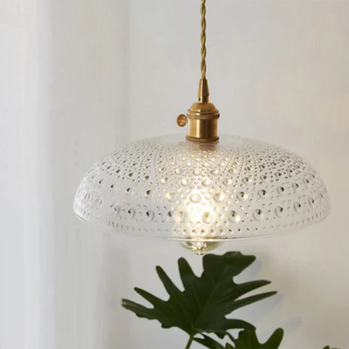 OpulentGlow Pendant – Elegant Glass Hanging Lamp Bowlift