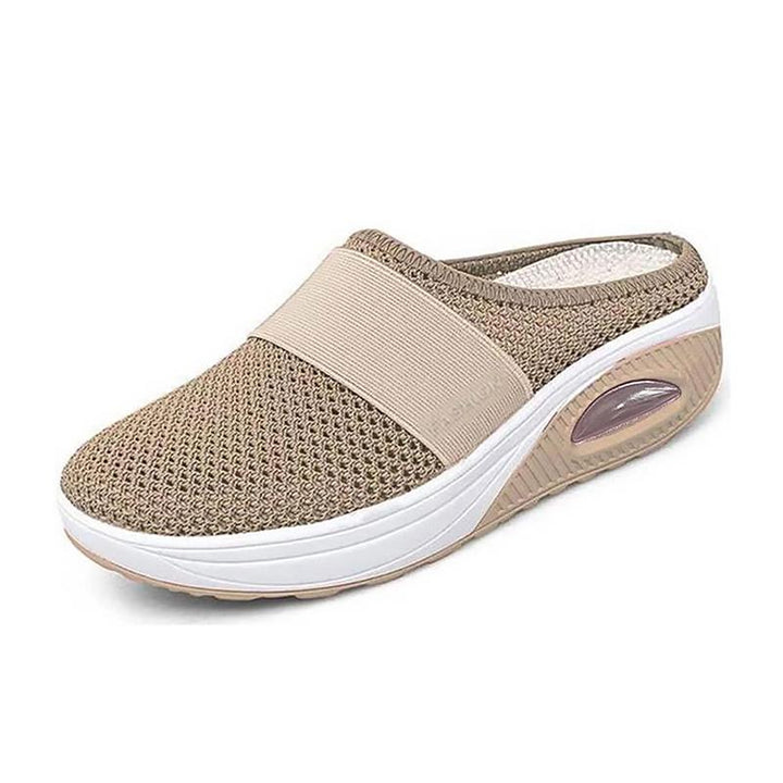 BowLift | Flat Slingback Sandals Made of Mesh