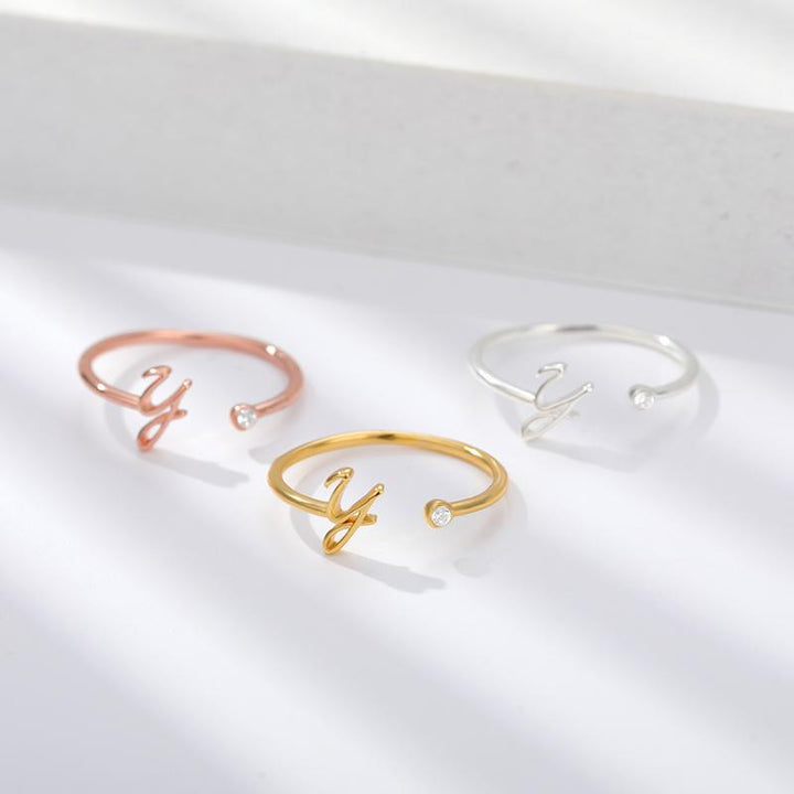 BowLift | Stainless Steel A-Z 26 Letters Rings