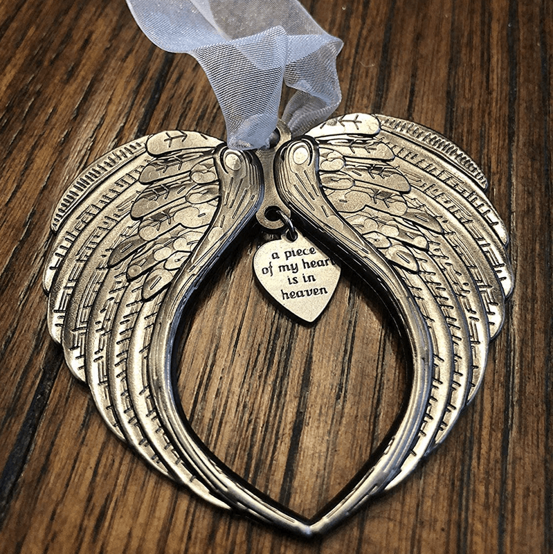 BowLift | 🎄Christmas Tree Memorial Ornaments Angel Wings Bell Hangings Hanging Decoration