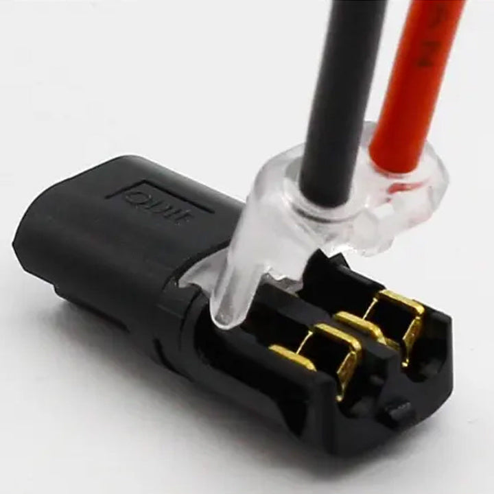 Double-wire Push-in Connector with Locking Buckle | Bowlift