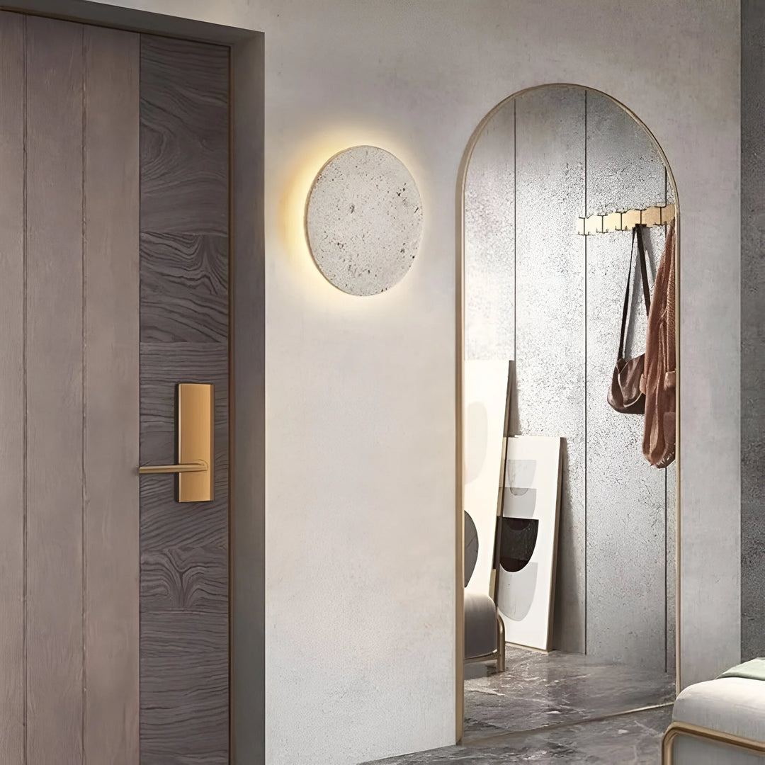 TerraLume – Round Stone Wall Light