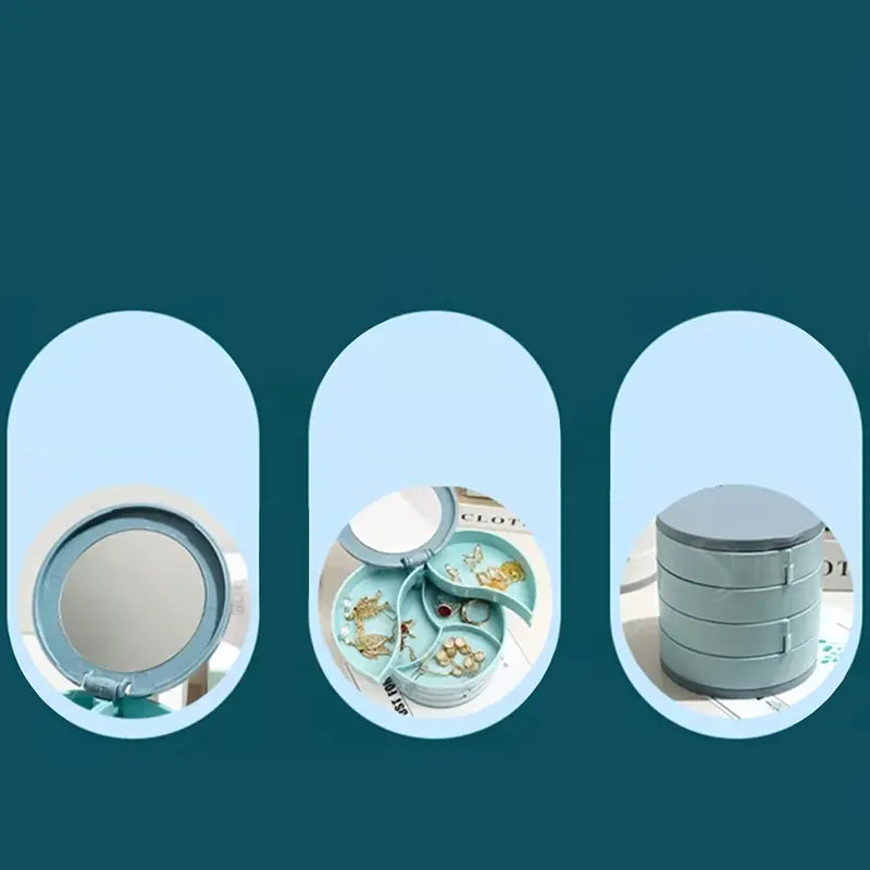 4 Layers Rotatable Jewelry Storage Box | Bowlift