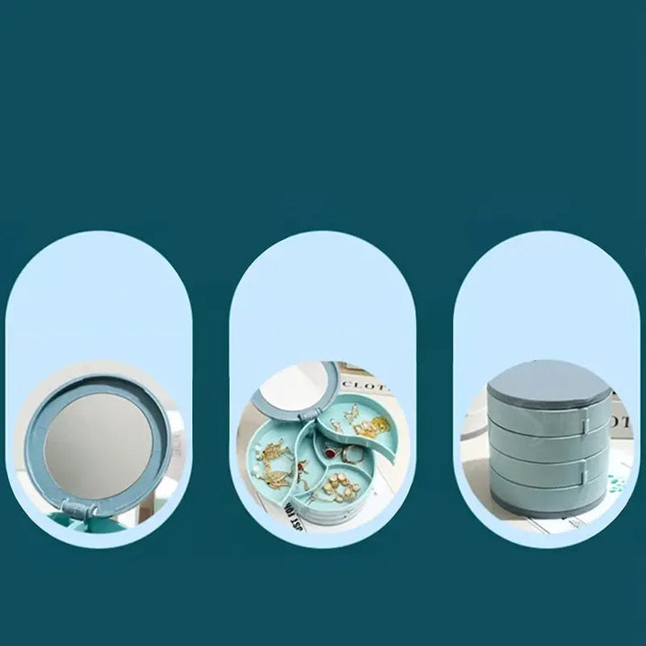 4 Layers Rotatable Jewelry Storage Box | Bowlift