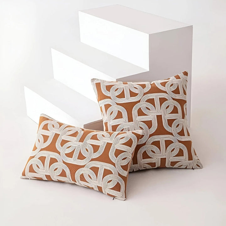 BowLift | Modern Interlock Pattern Cushion Cover