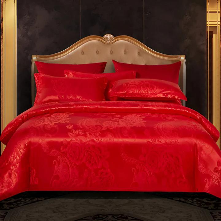BowLift | Lovely Satin Duvet Cover with Floral Print