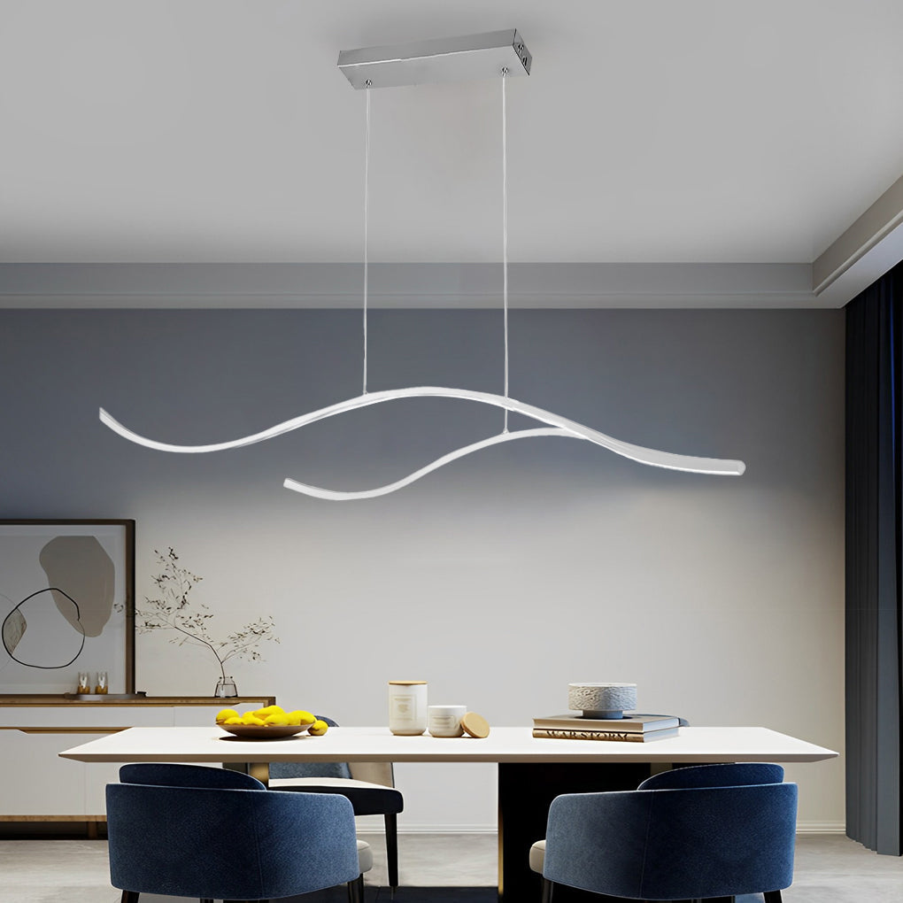 BowLift | Designer LED Ceiling Lamp with Wavy Curved Shape