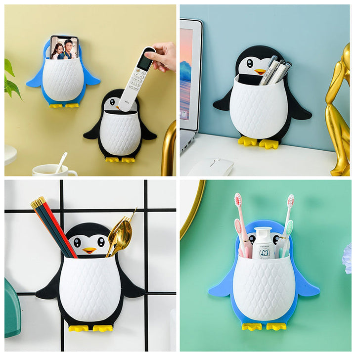 Penguin Shape Wall Mount Phone Holder | Bowlift