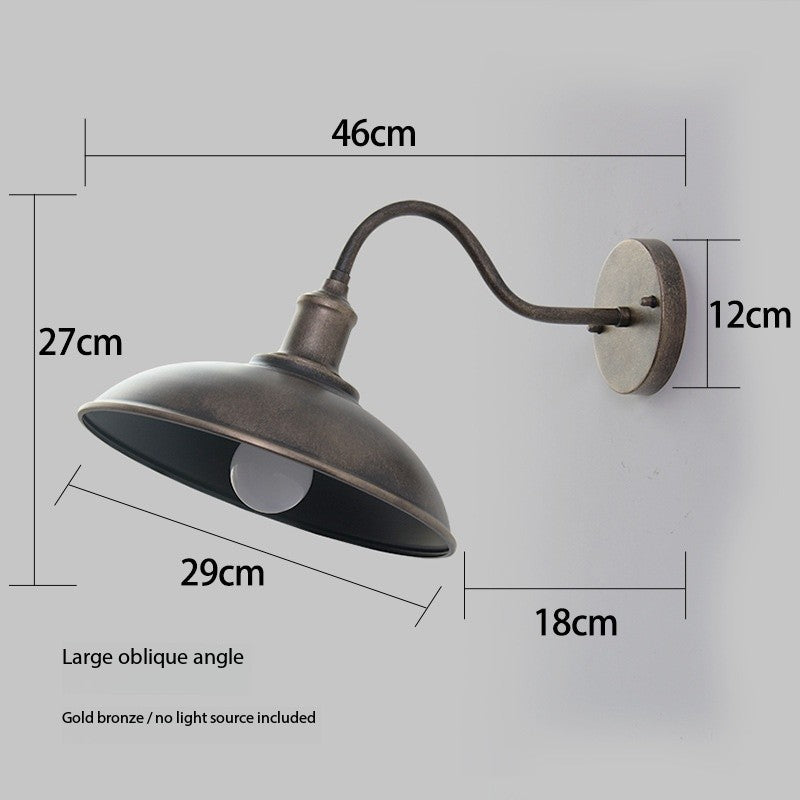 American Style Outdoor Waterproof Wall Sconce (Multiple Finishes, Sloped & Standard Styles)