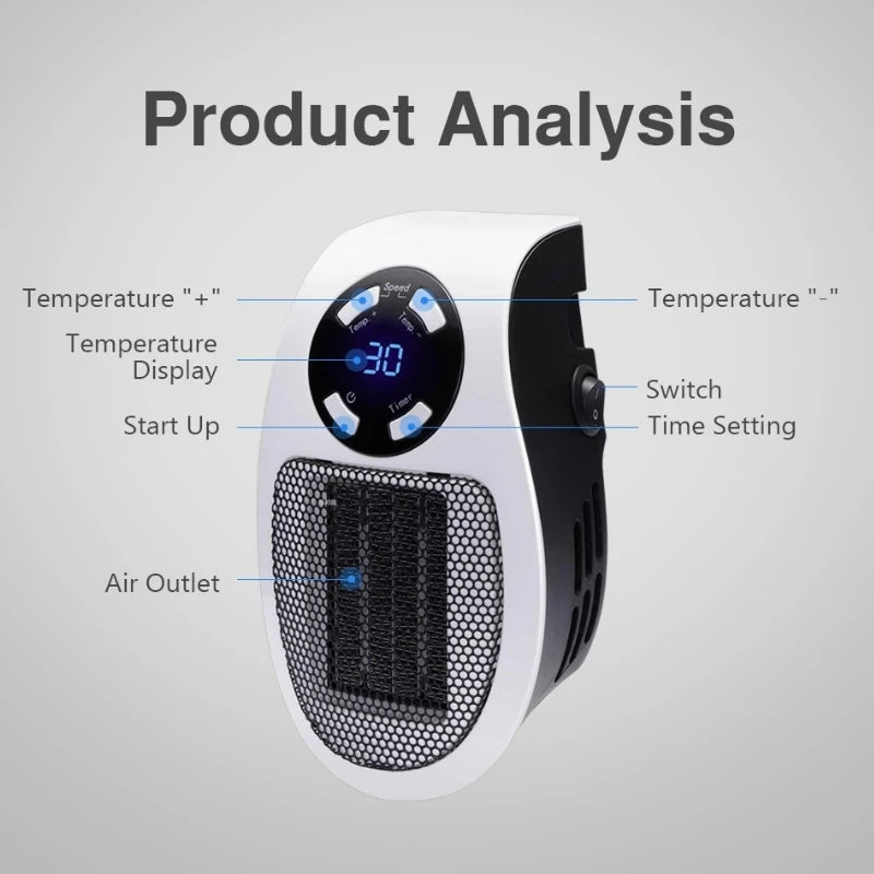 Portable electric heater - Always a warm temperature everywhere | Bowlift