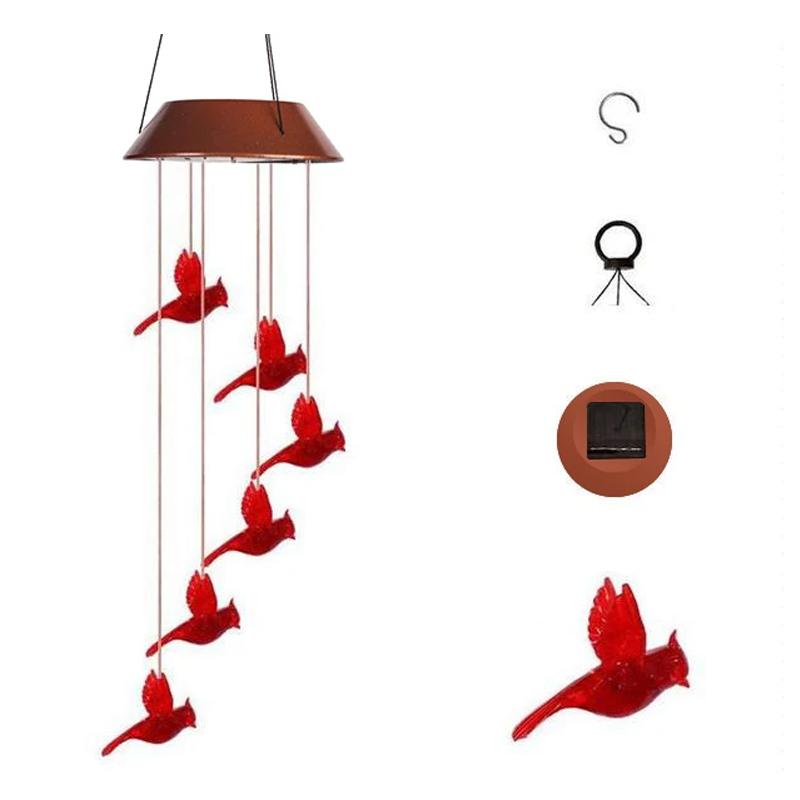 BowLift | Red Bird Wind Chime Light