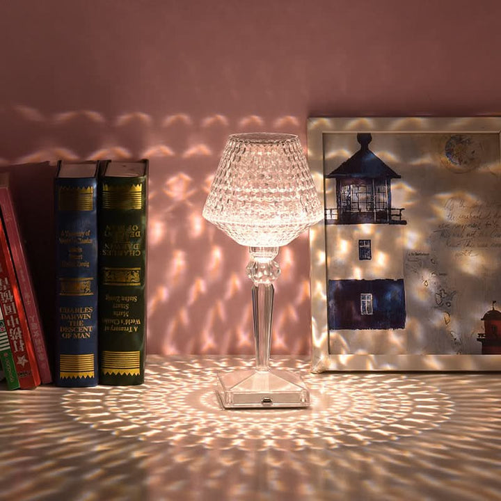 BowLift | Rechargeable Crystal Lampshade Touch LED Lamp