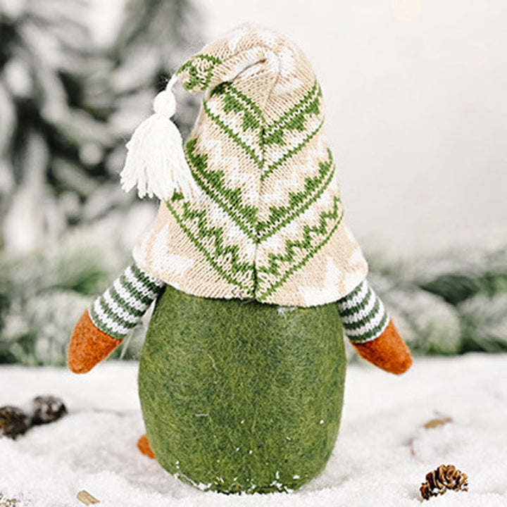 BowLift | Christmas Green Faceless Old Man Elf Figurine