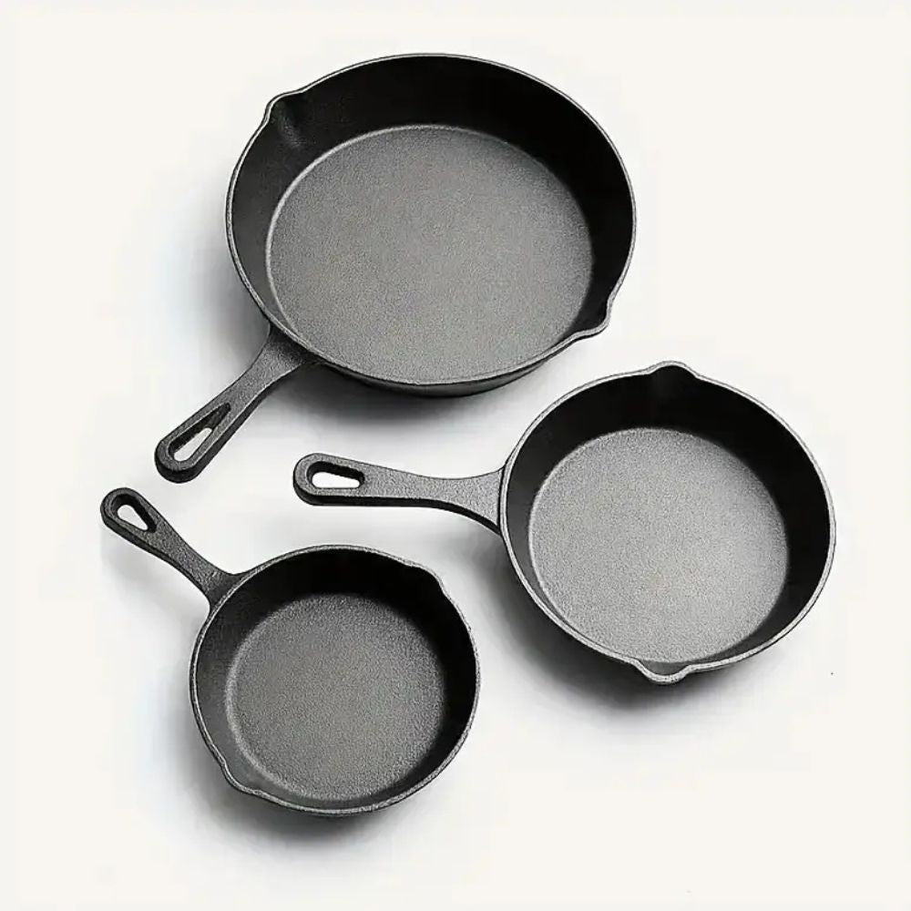 BowLift | Black Cast Iron Frying Pan