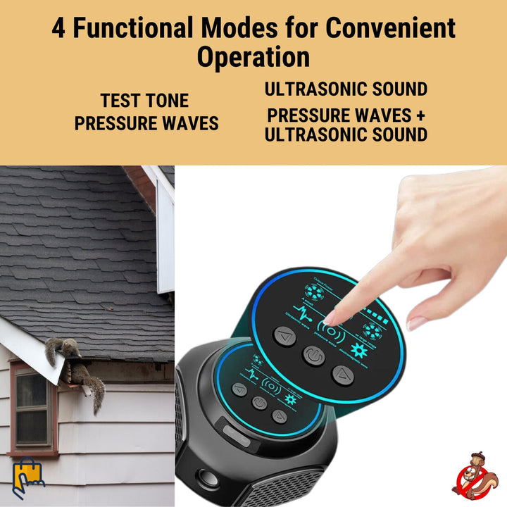 BowLift | Smart Squirrel Indoor Repeller | 360° Coverage. Ultrasonic Technology & Safe for Home Use
