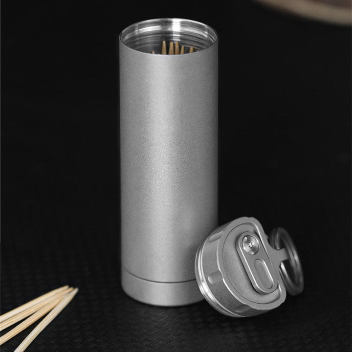 BowLift | Titanium Alloy Outdoor Portable Toothpick Holder and Mini Pill Case
