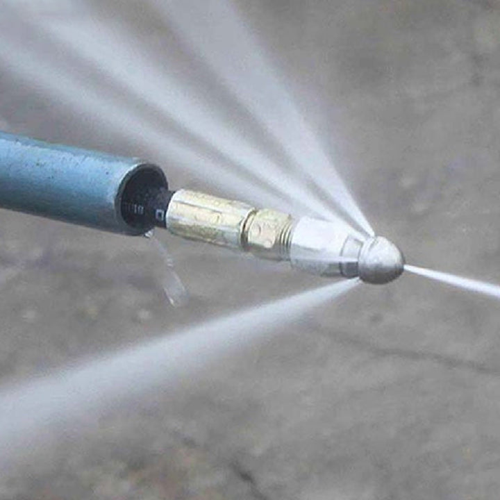 High pressure nozzle made of stainless steel for unclogging wastewater pipes | Bowlift