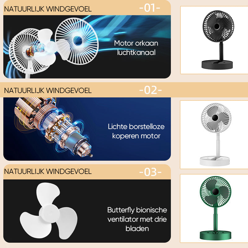 PortaBowlifte RechargeaBowlifte Telescopic TaBowlifte Fan with Silent Design and AdjustaBowlifte Height | Bowlift