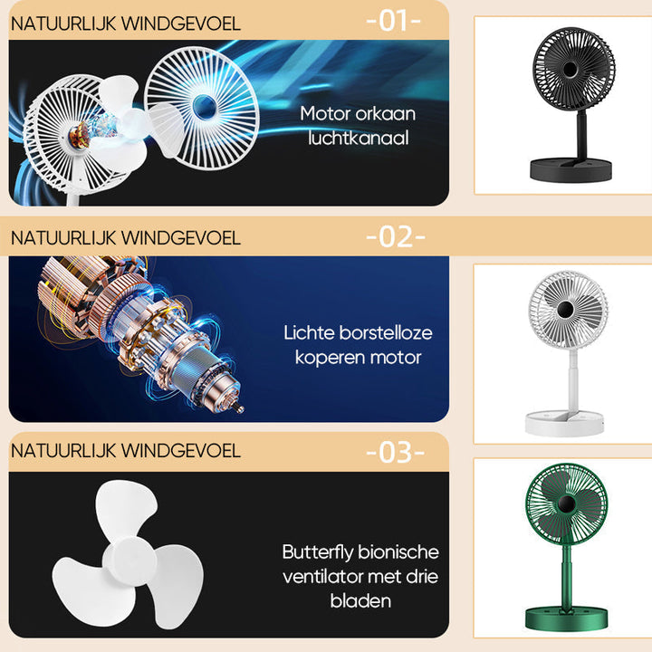 PortaBowlifte RechargeaBowlifte Telescopic TaBowlifte Fan with Silent Design and AdjustaBowlifte Height | Bowlift
