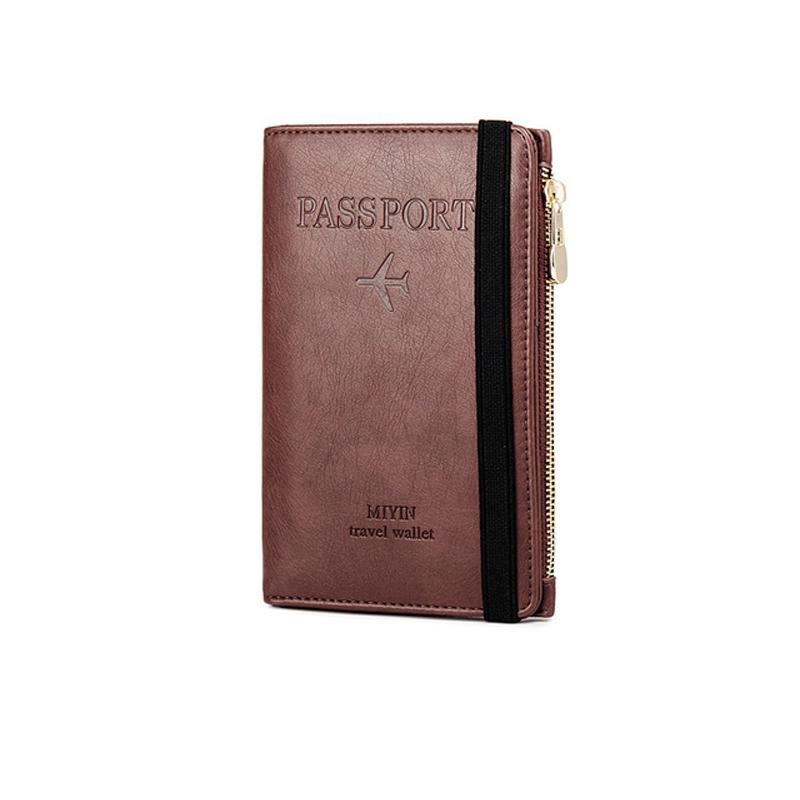 Men's Leather Passport Wallet with RFID Blocking | Bowlift