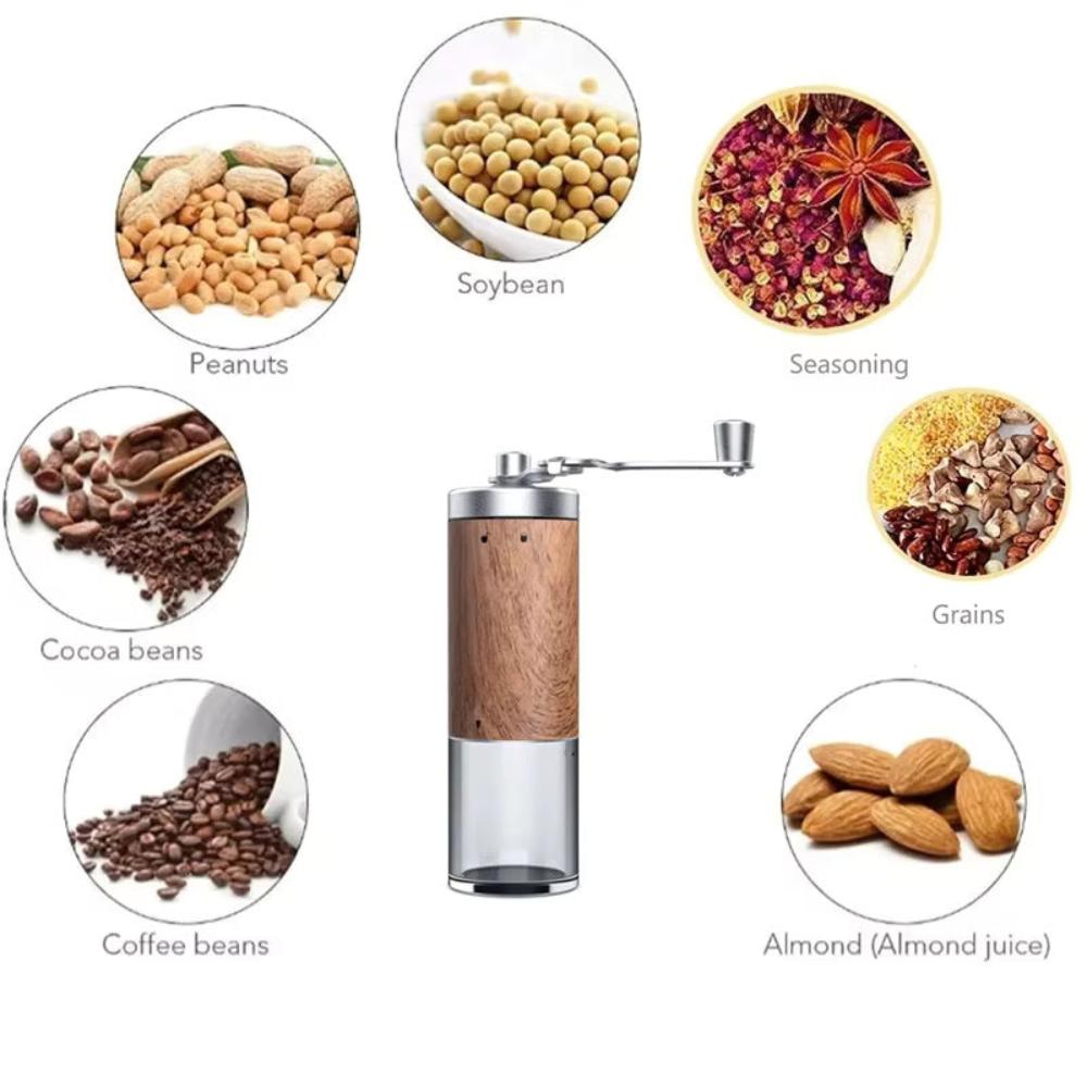BowLift | Brewora | Handcrafted Wooden Coffee Grinder – Adjustable Manual Mill for Freshly Ground Coffee