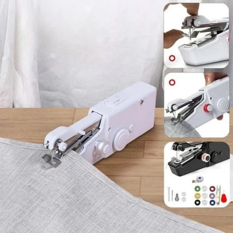 Portable handheld sewing machine for quick repairs Bowlift
