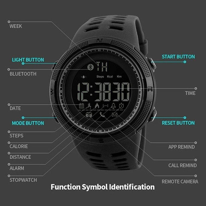 BowLift | Men Smart Chrono Calories Pedometer Multi-Functions Sports Watches