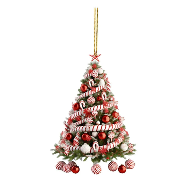 BowLift | Christmas Tree Pendant Holiday Decoration Acrylic Flat Decorations