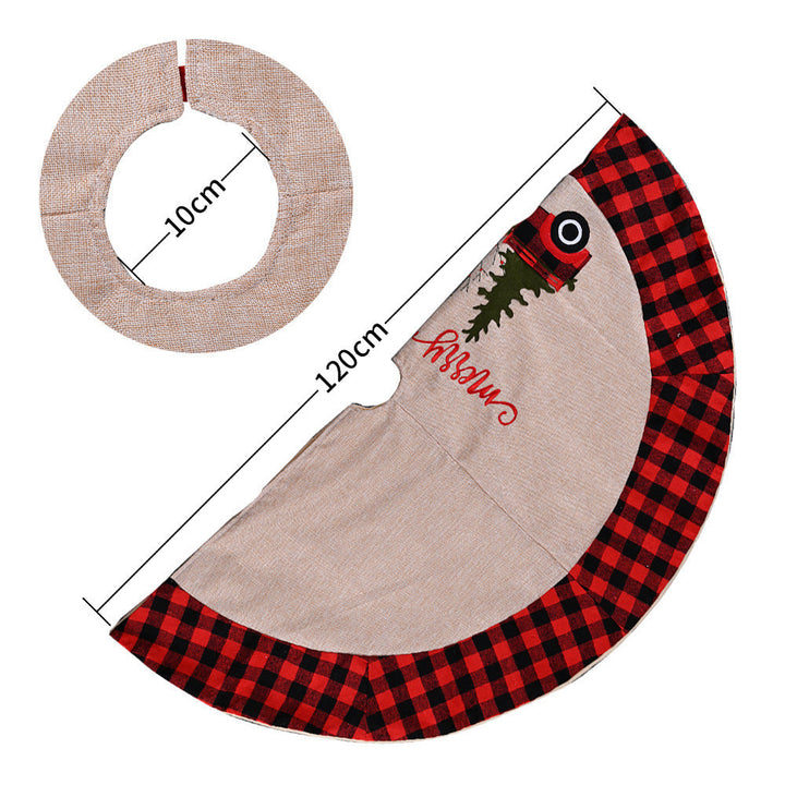 BowLift | Linen Tree Skirt Car Christmas Tree 120CM Christmas Decoration Tree