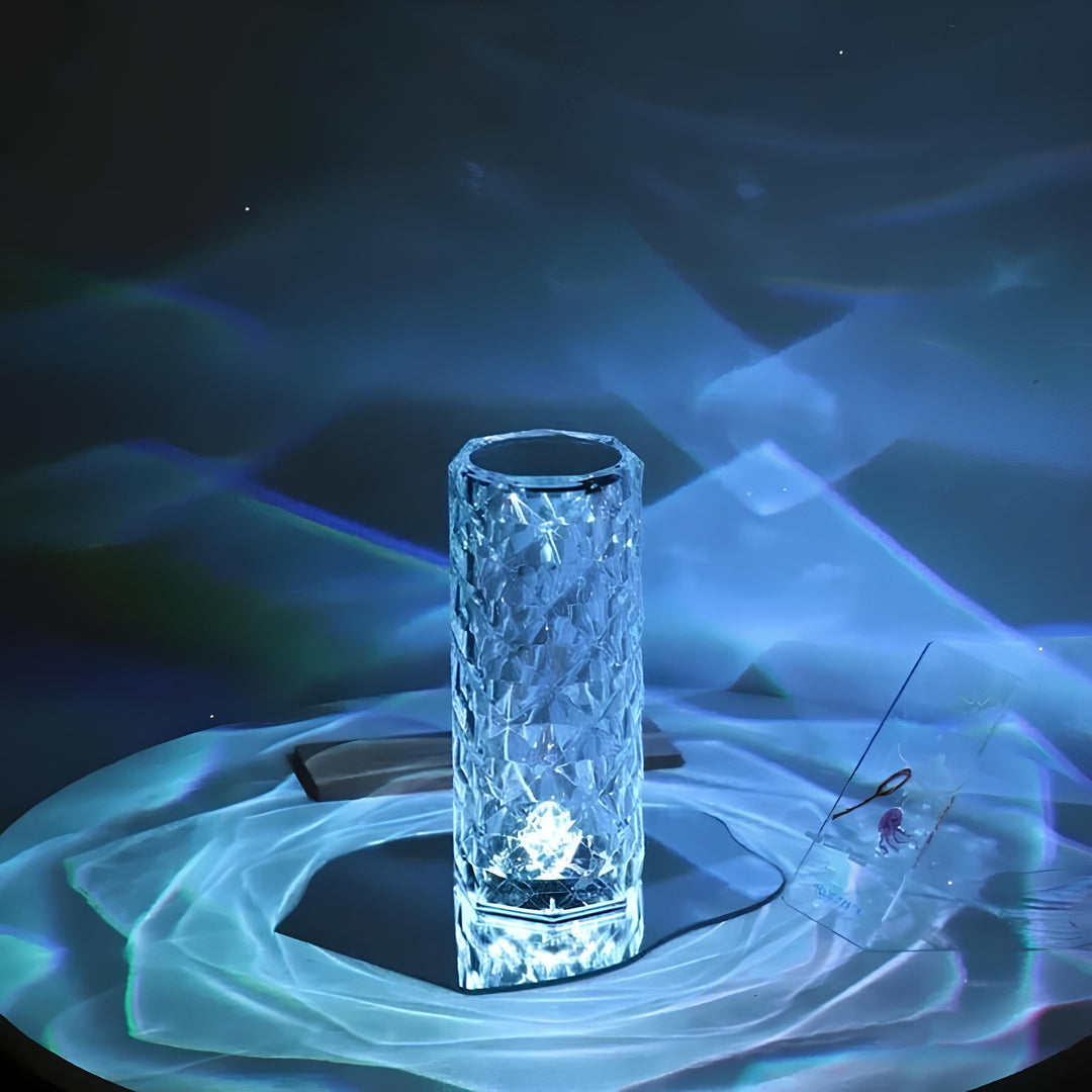 Crystal Table Lamp with Touch Control - Aurora | Bowlift