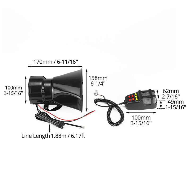 100W AlarmHornX — Turns your vehicle into an impregnable fortress full of protection and control | Bowlift