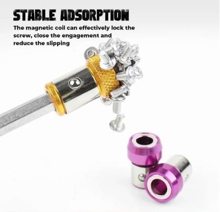 BowLift | Magnetic Screwdriver Ring | Aviation Aluminum | Secure Screw Handling