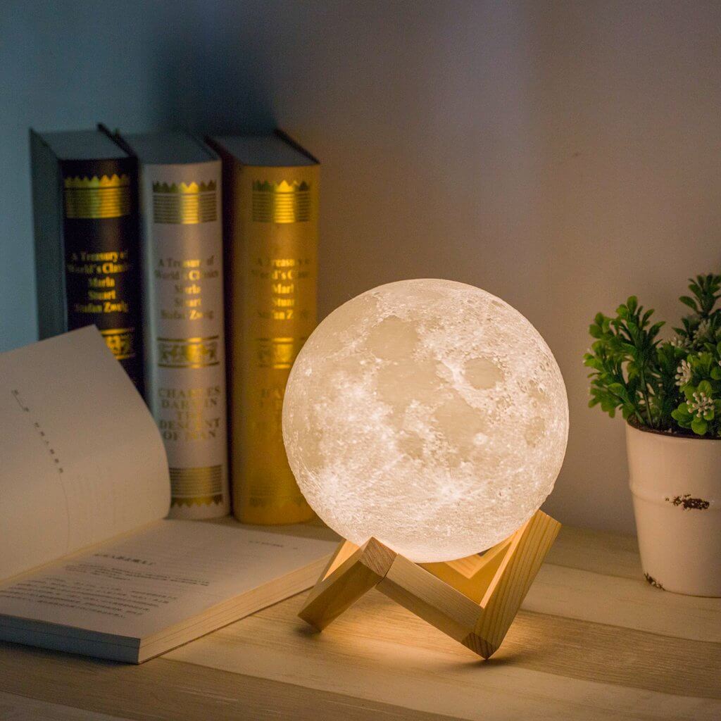 BowLift | Lunar Moon Light Lamp | Lunar Globe Light with Stand