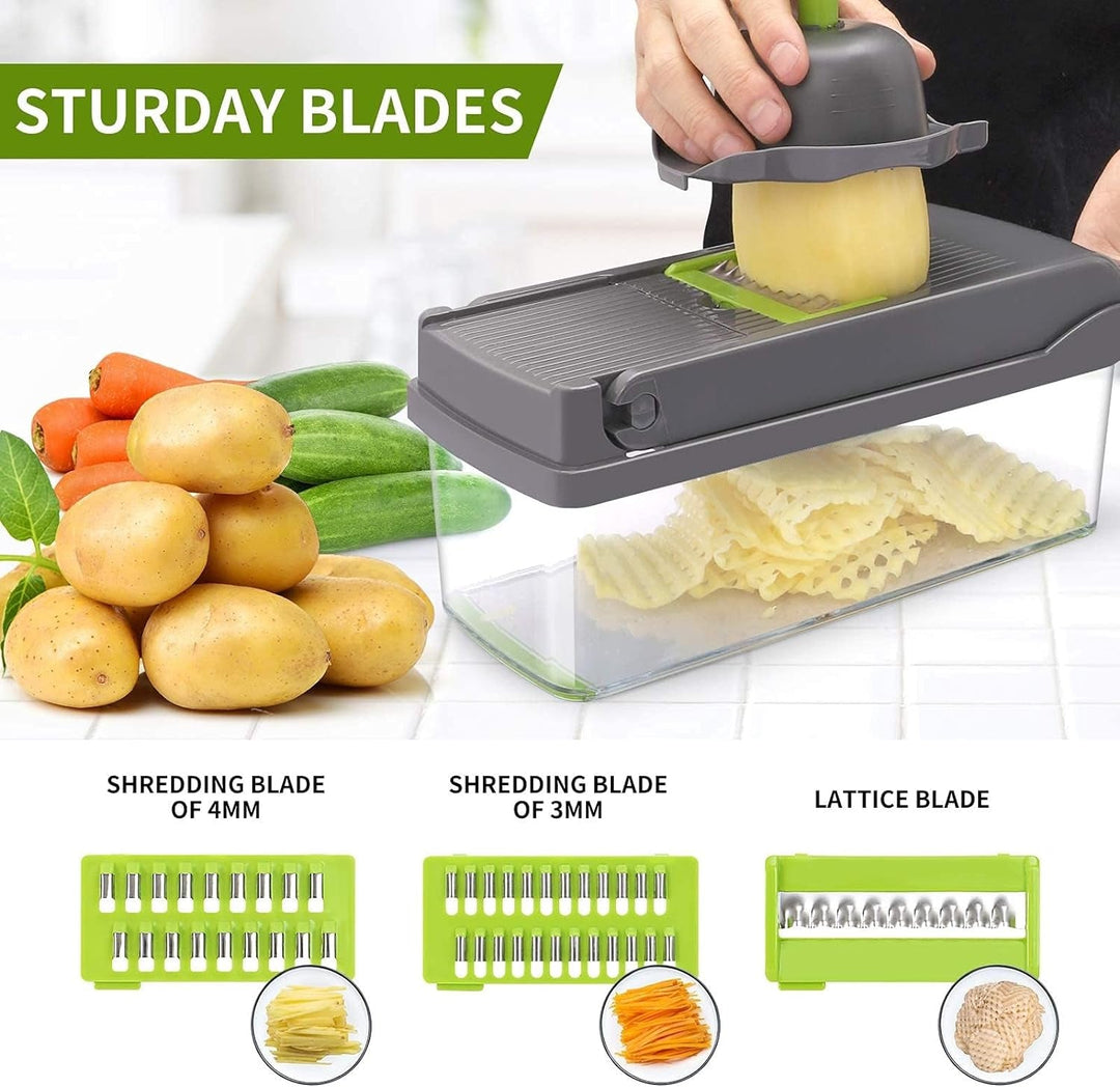 13-in-1 Vegetable Cutter | Faster when Cooking | Bowlift