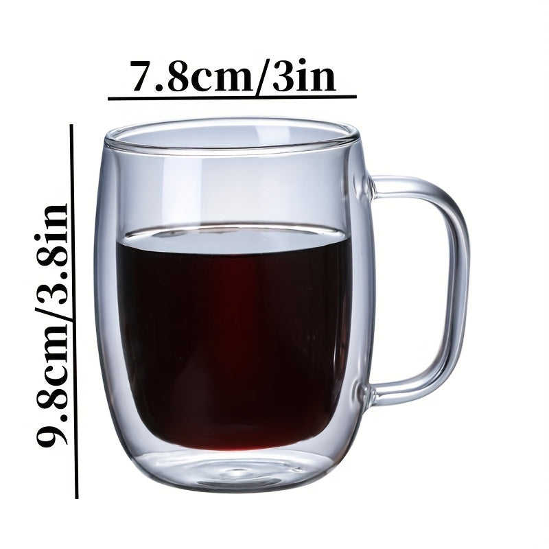 ThermoSip Double-Walled Glass Mug – Borosilicate Glass, Heat-Resistant & Elegant | Bowlift