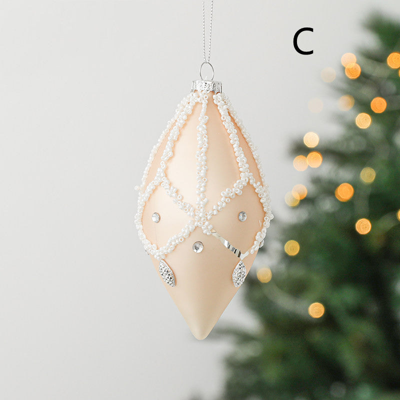 BowLift | Glass Ball Drop Ball Hand Drawn Christmas Ball Christmas Tree Pendant