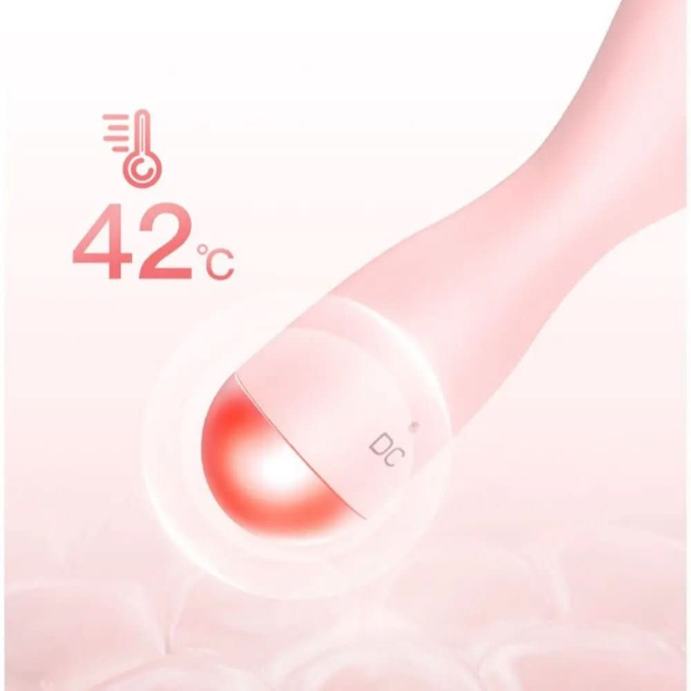 BowLift | Electric facial cleanser with LED light & 42 °C heat technology | Silicone skincare device with sound vibration