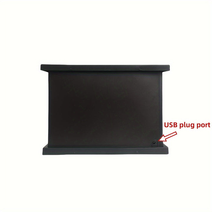 BowLift | Cozy rectangular fireplace lantern stove lamp - Realistic simulation flame lights