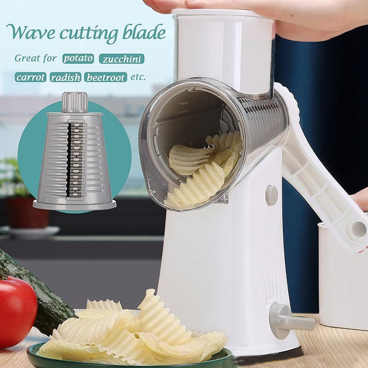 BowLift | 5 in 1 Rotary Cheese Grater Shredder