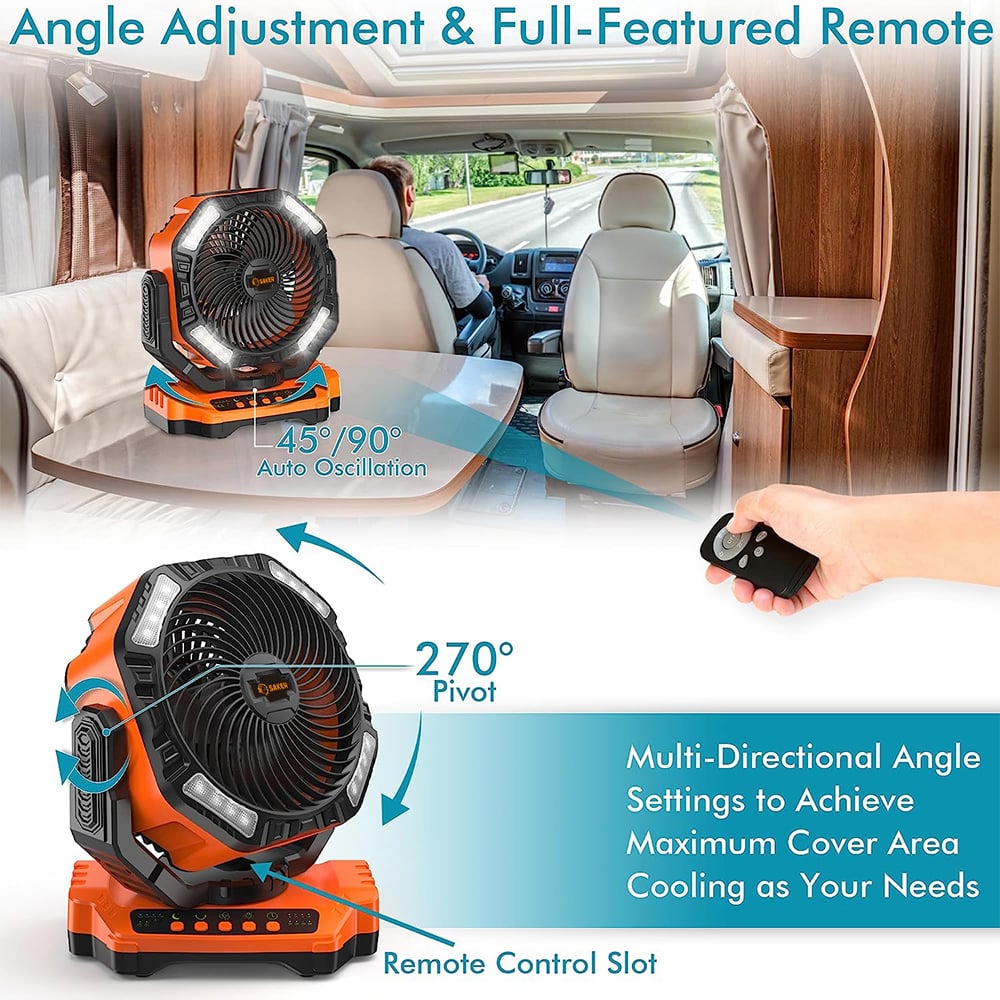 Rechargeable Camping Fan | Bowlift