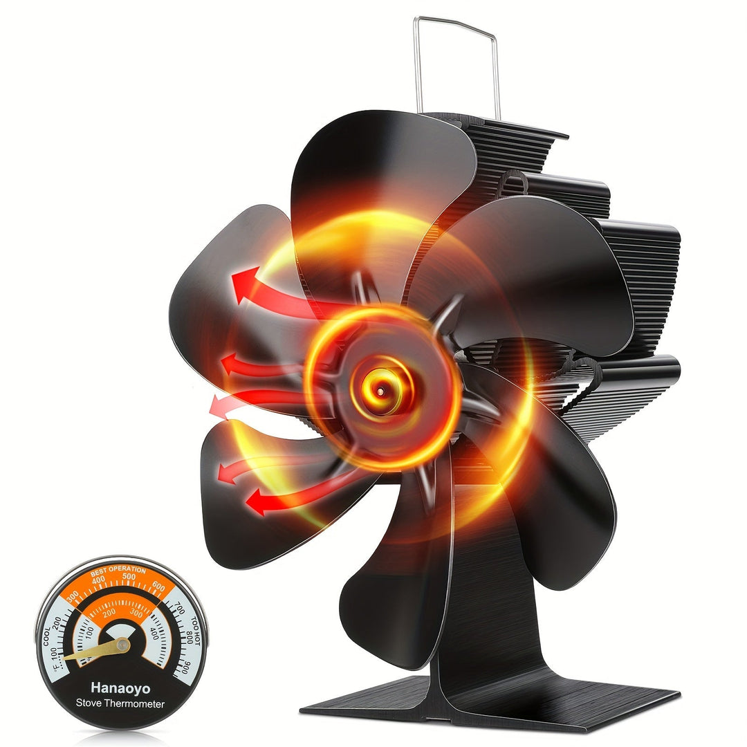BowLift | ThermoBreeze | Heat Powered Stove Fan – Silent Operation, No Electricity, Efficient Heat Distribution