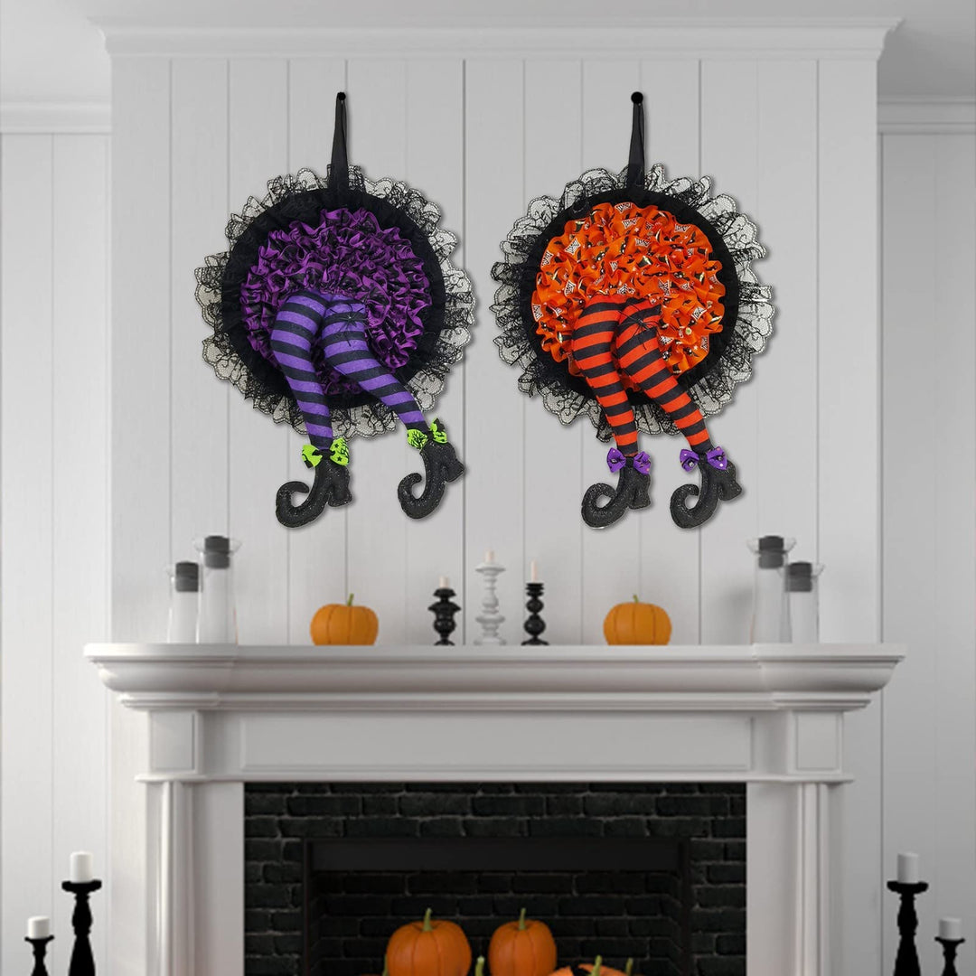 BowLift | Halloween Witch Long Leg Wreath
