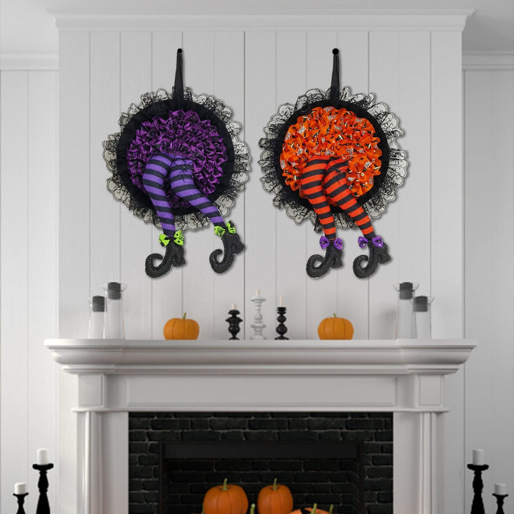 BowLift | Halloween Witch Long Leg Wreath