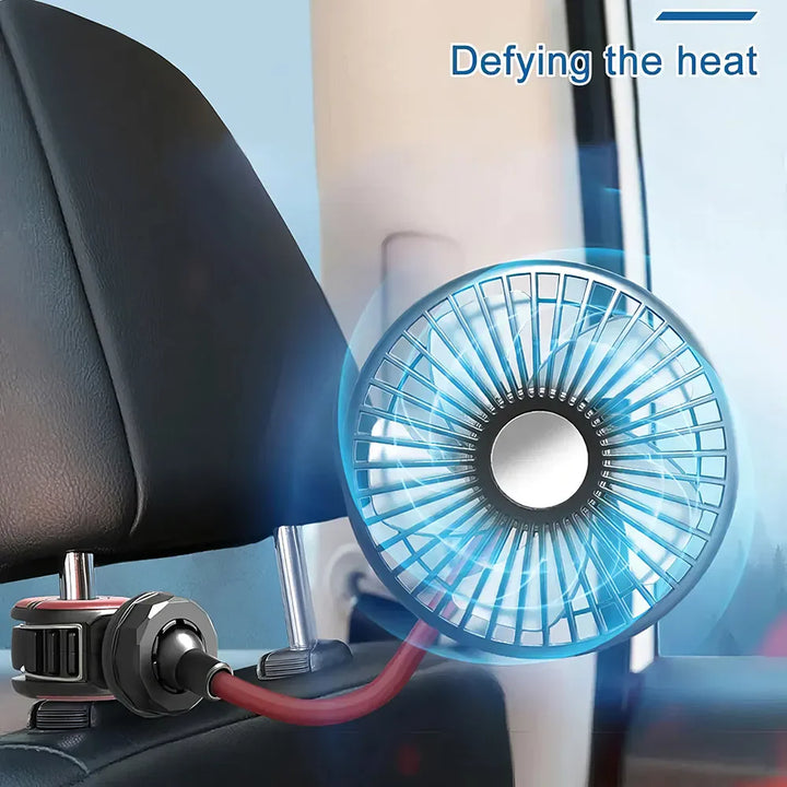 Multidirectional Car Back Seat Fan | Bowlift